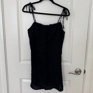 Ubran Outfitters Black Linen Dress